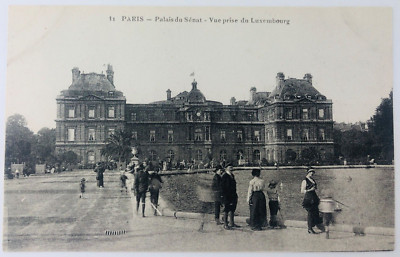Vintage Paris France Palais du Senat Luxembourg Palace Postcard P61