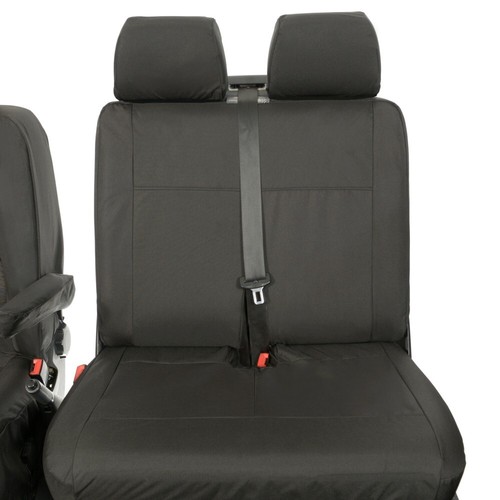 FUNDAS ASIENTO DELANTERO VW TRANSPORTER T6/6.1 SPORTLINE (2015 EN ADELANTE) NEGRO 103 - Imagen 8 de 12