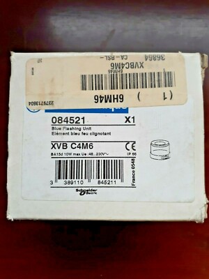 New Telemecanique XVBC4M6 Blue Flashing Unit 084521 Ships Today