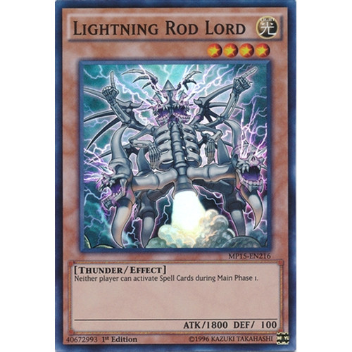 Lightning Rod Lord - MP15-EN216 - Super Rare - 1st Edition