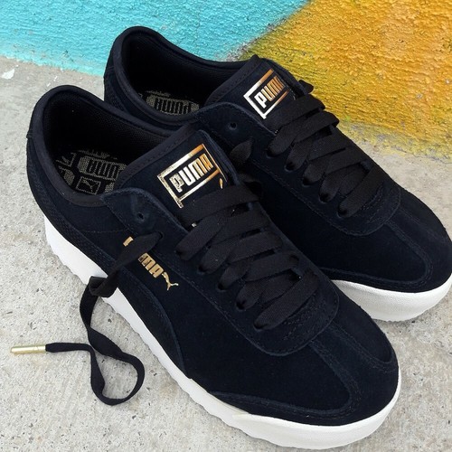 Puma Roma Amor Suede Black 370946 01 - Puma - 370946 01 | eBay