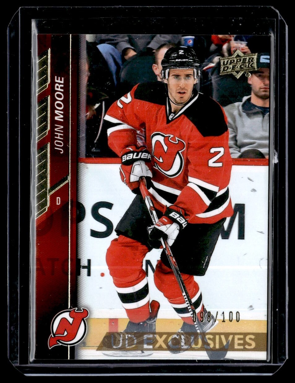 2015-16 Upper Deck UD Exclusives 098/100 John Moore #369