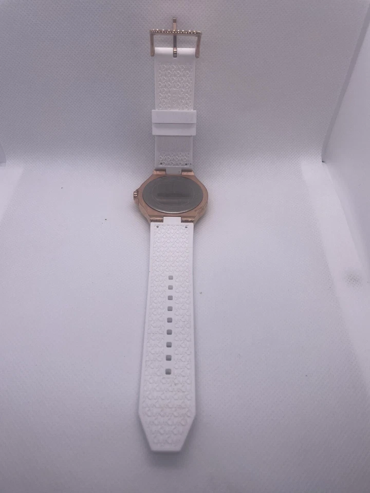 Reloj Lennox Pavé Grande Tono Oro Rosa y Silicona Foto 3 de 4