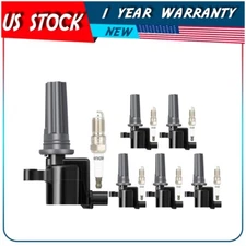 6 For 3.0L V6 Jaguar S-Type Lincoln LS 00 01 02 03 Ignition Coil Spark Plug