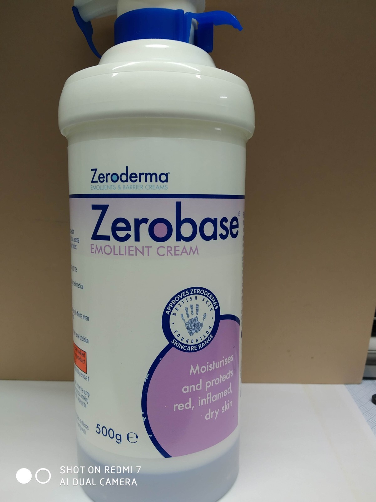 Zerobase Emollient Moisturiser Cream 1x500g Tub Eczema Dry Skin Exp Aug