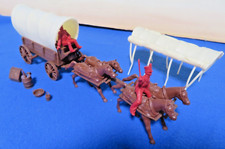 Classic Toy Soldiers, Alamo Mexican/Napoleonic Wagon w/ 4 Horses  Drivers Red 