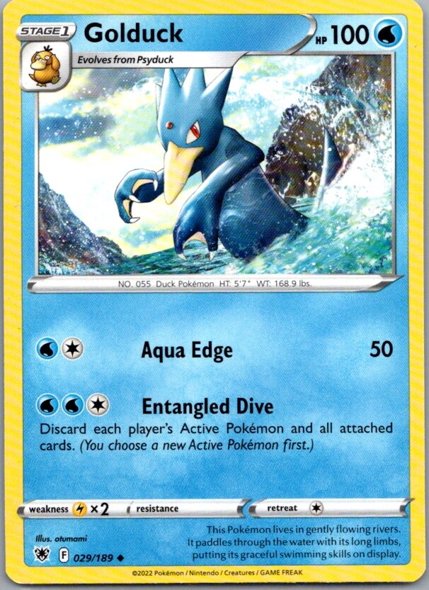 Golduck 029/189 Pokemon Regular Card TCG Cards Collecting