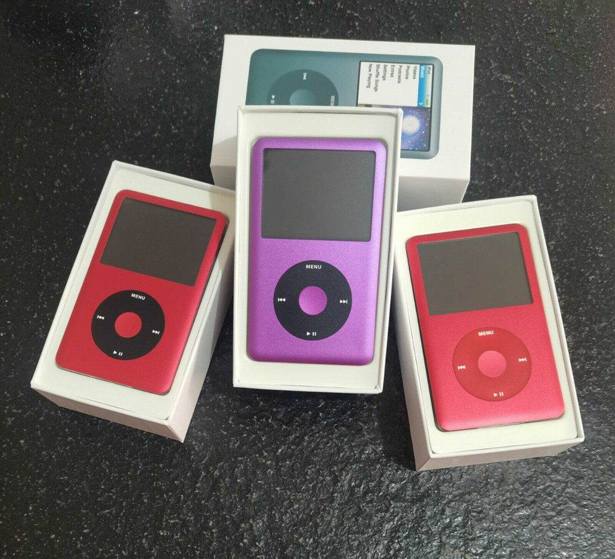 NEW Apple iPod Classic 7th Gen RED 1TB SSD Flash Custom