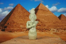 Egypt Egyptian Civilization Pyramid Pharaoh King Akhenaton Figure Model K1166 E