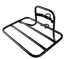 Vorderradgepäckträger Steco Transport 45x30cm mit Lenkrohr Halterung Mattschwarz