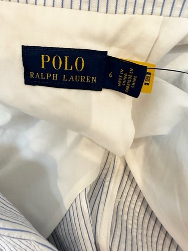 Designer BNWT Polo Ralph Lauren Size 10 Seersucker Striped Women's Jacket - Picture 6 of 7