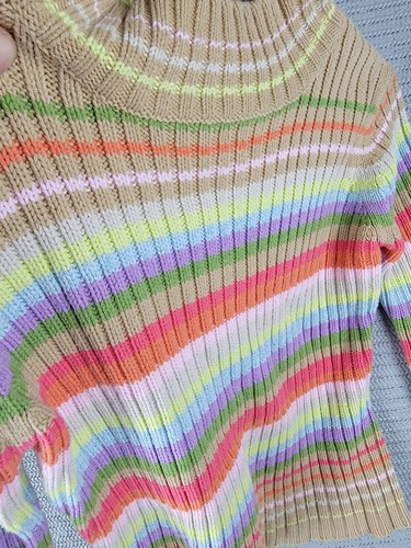 Gap Sweater kids size large striped casual warm knit acrylic blend - Picture 13 of 13
