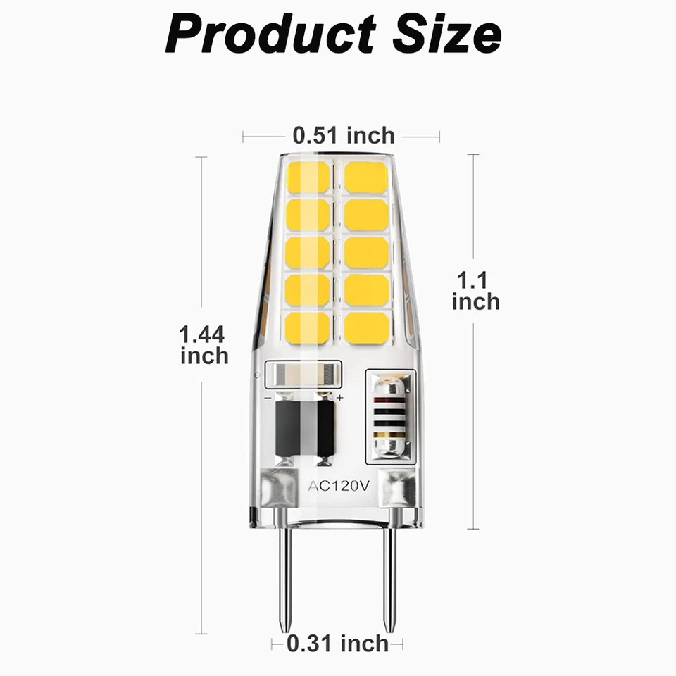 2Pcs Replacement Light LED Bulb For Maytag JennAir Samsung Microwave 4713-001165 - Image 4 of 4
