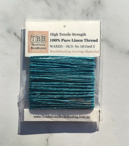 100% Pure Linen Thread- Waxed- 18/3 No.18 Cord 3- Approx 1mm thick- 22 options - Picture 13 of 30