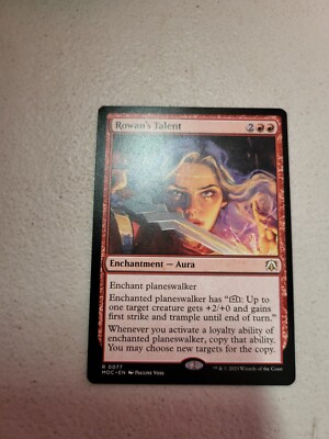 MTG Rowan's Talent (77/533) March of the Machine Commander NM Free Shipping