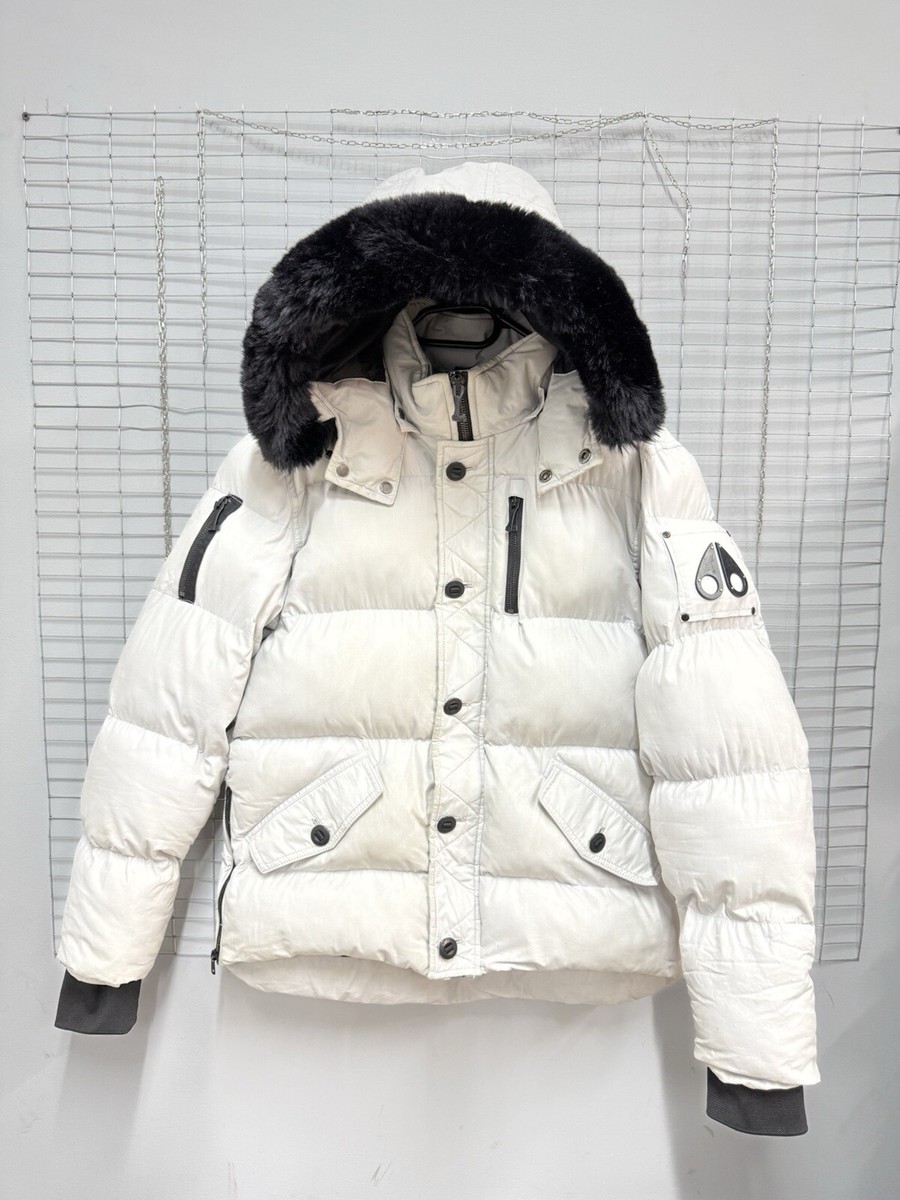 moose knuckles 白ファー白ダウンジャケット Sサイズ ファー S MOOSE KNUCKLES(ムースナックルズ) ダウンジャケット