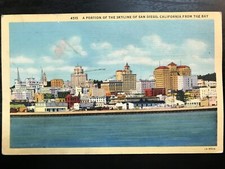 Vintage Postcard 1931 Skyline of San Diego, California (CA)