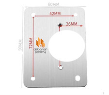 Hinge Repair Plates Small Medium  Duty Kitchen Cupboards Door Mending Cup Side