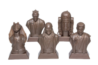 Star Wars Konvolut 5 x Kellogs Mini Büsten R2-D2 Jar Jar Binks usw. (AF2431)