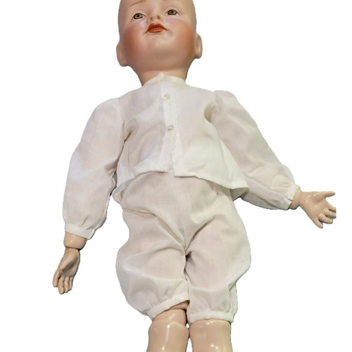 Reproduction K*R 114 Boy Doll Seeley Slant Hip Composition Body Signed N.A - Picture 15 of 20