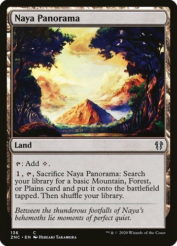 naya cards mtg Magic the Gathering MTG Naya Panorama (263) Commander 2019 LP