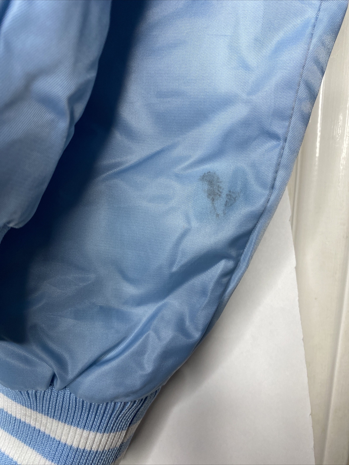 Light Blue Varsity Nylon Jacket - image 9