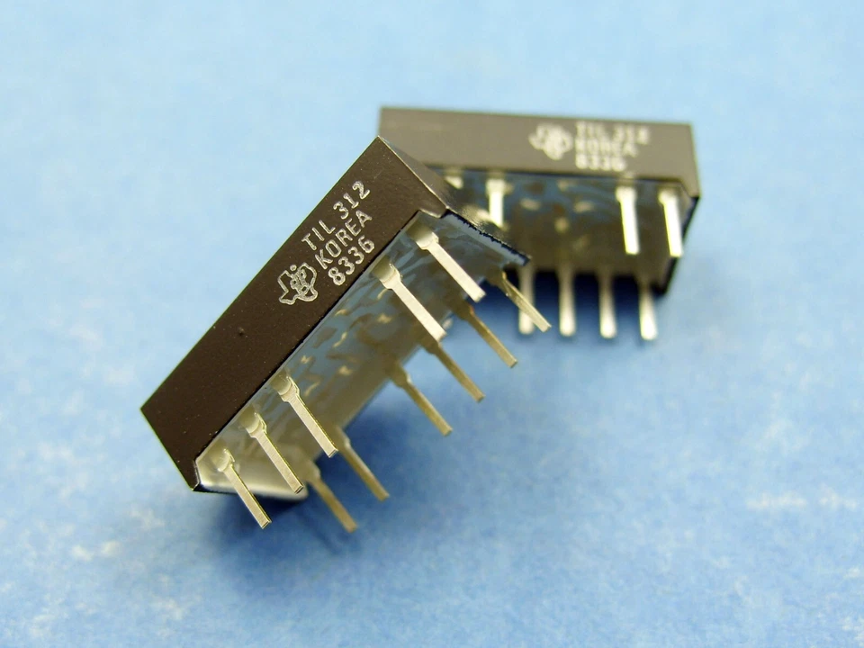 TIL312 [1pcs] 0.3" 7-Segment LED Display, RED, Common Anode, Texas Instruments - Image 4 of 4