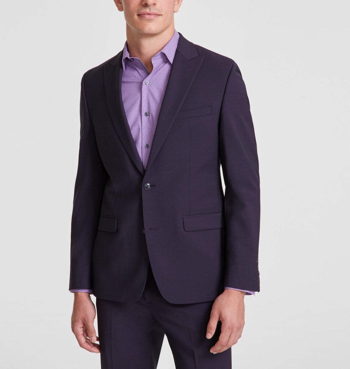 Мужской приталенный пиджак из полушерстяной ткани Bar III 4D 1186 8590₽