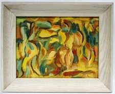 1965 CANADIAN JOHN FRANCES WILLIAMS ABSTRACT EXPRESSIONISM OIL PAINTING DRAWING