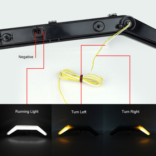 LED DRL/Sequential Front Fang Turn Signal Light For 2020+ Polaris RZR PRO XP / 4 - Picture 5 of 11
