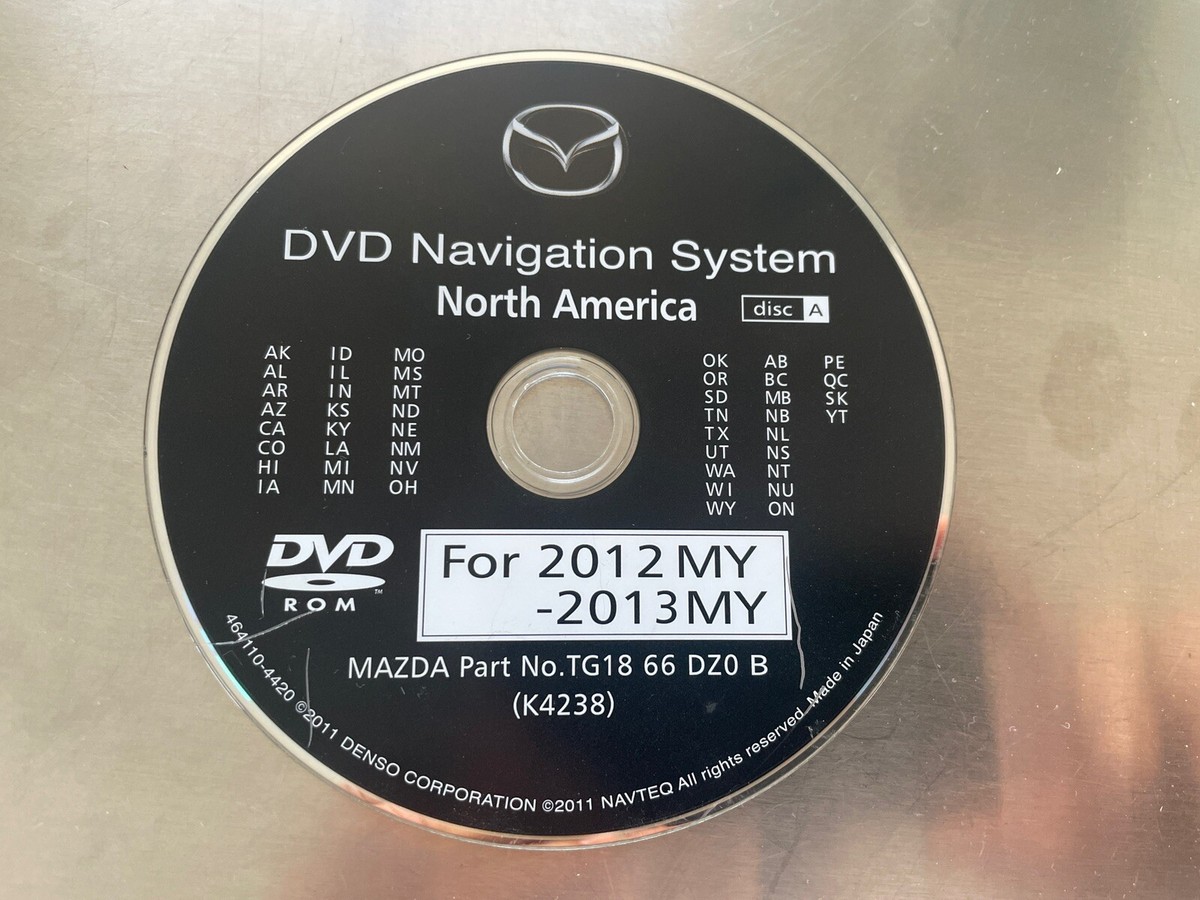 2009 2010 2011 2012 MAZDA 5 6 CX9 RX8 GPS Navigation DVD West