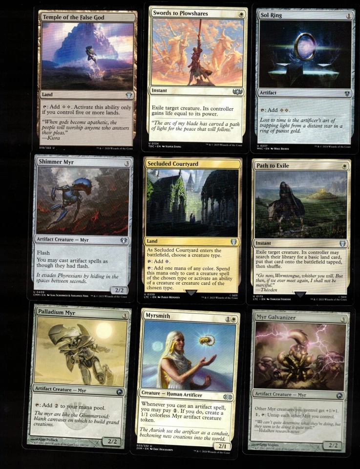 MYR!-100 Card Magic the Gathering Commander Deck-Rare-Mythic-MTG-Urtet-Karn - Image 4 of 4