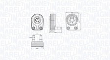 Ölkühler Motoröl MAGNETI MARELLI 350300001400 Aluminium für FIAT PUNTO PALIO up