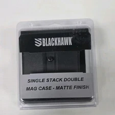 Blackhawk Single Stack Double Mag Case 410510PBK Matte Black  NOB