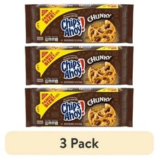  3 pack CHIPS AHOY Chunky Chocolate Chip Cookies, Family Size, 18 oz