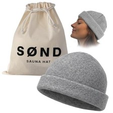 Sauna Hat for Men  Women - Merino Wool Heat Insulation  Hair Protection -