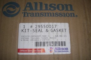 OEM ALLISON TRANSMISSION 29550017 GASKET & SEAL KIT OLD PN
