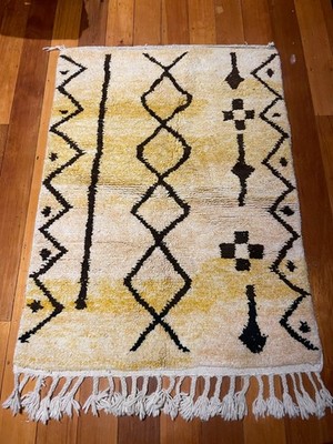 Criss Cross, Large Authentic Premium Beni Ourain  Moroccan rug, 1.65x1.15m