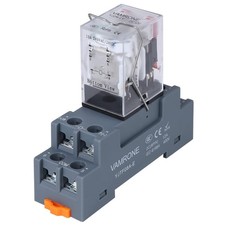 Electromagnetic Power Relay, 8-Pin 10 AMP 12V DC Relay Coil with