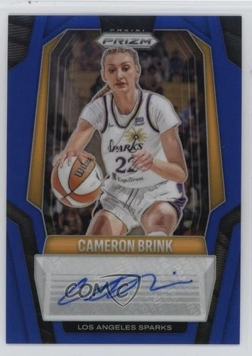 2025 Panini Prizm WNBA Signatures Blue Prizm 16/75 Cameron Brink #SG-CB Auto