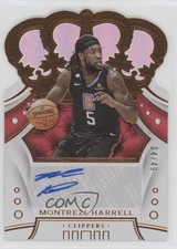 2019-20 Panini Crown Royale Crown Auto 4/49 Montrezl Harrell #CA-MTZ Auto 3hd