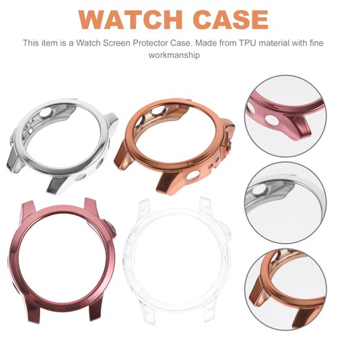 4 Pcs Watch Case Anti-shocking Cover Smartwatch Screen Protector Cases - 第 7/12 張圖片