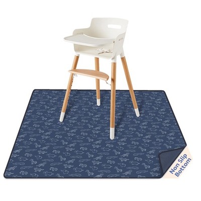 Baby Splat Mat 50.4'' Waterproof Anti-Slip Floor Protector - Safari Animals