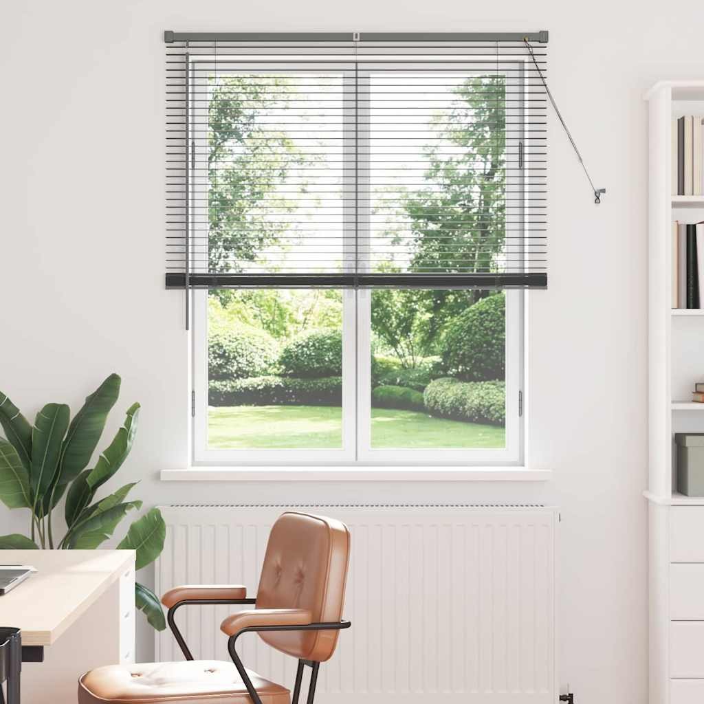 Veneziana Professionale in Alluminio 175x115 Grigio Scuro per Ufficio