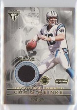 2001 Pacific Private Stock Titanium Postseason Variation Chris Weinke Patch wo2