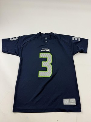 Seattle Seahawks Jersey Boys Large Blue NFL Football Wilson 3 Team Apparel