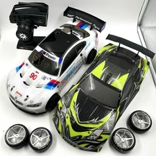 Vintage 1/10 Scale HPI Nitro RS4 3 Evo 4X4 R/C Nitro Racing Touring Car 2 Shells