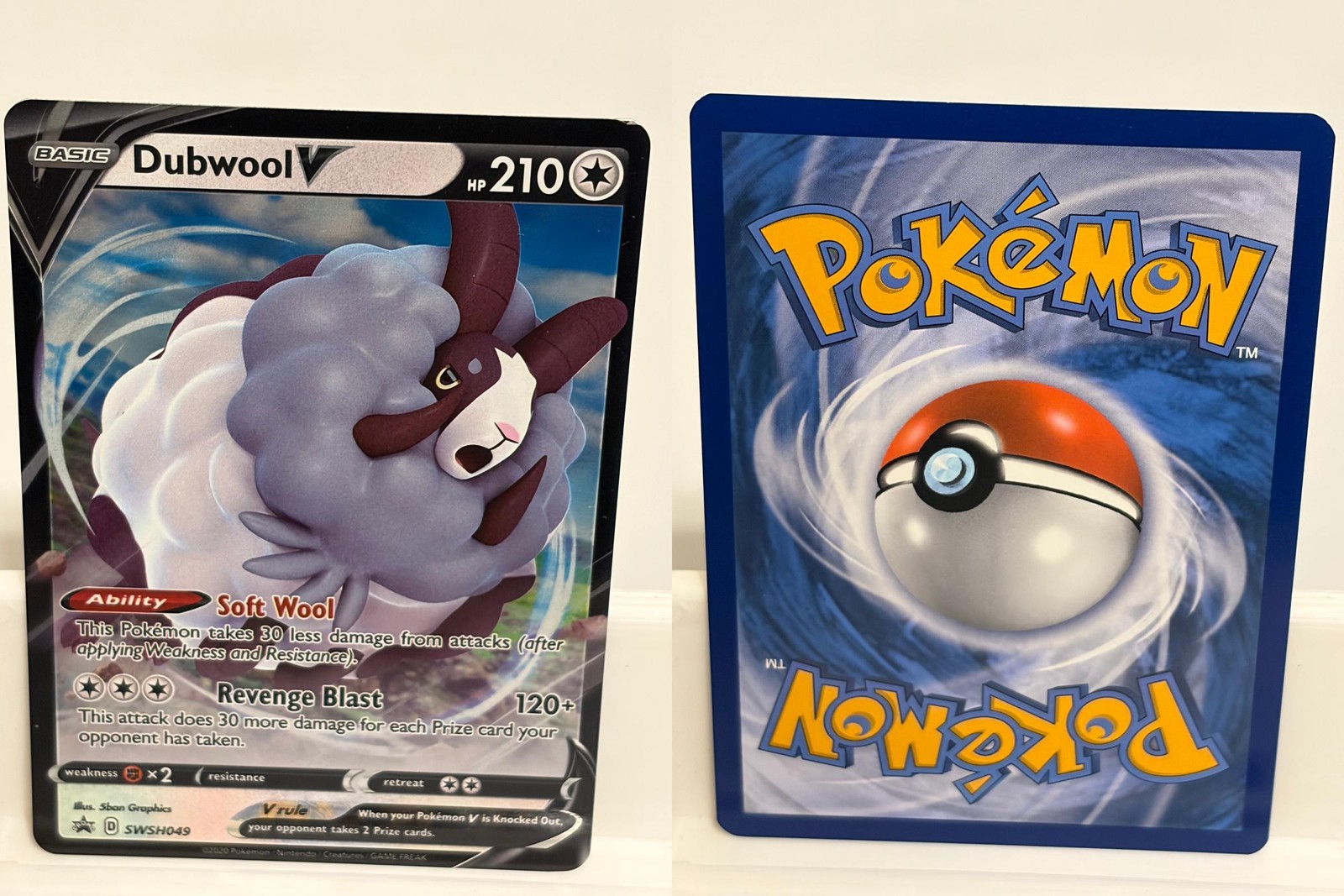 Dubwool V SWSH049 LIGHTLY PLAYED Sword & Shield Promo Holo Pokemon