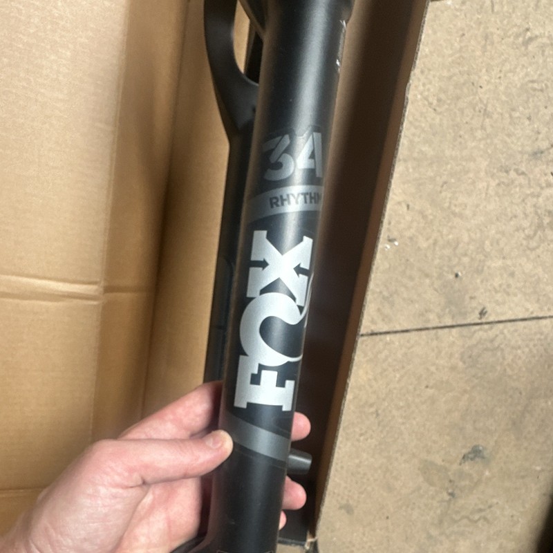 Fox 34 Rhythm Suspension Fork Lockout Tapered Steerer 29/27.5+ Black/Blue