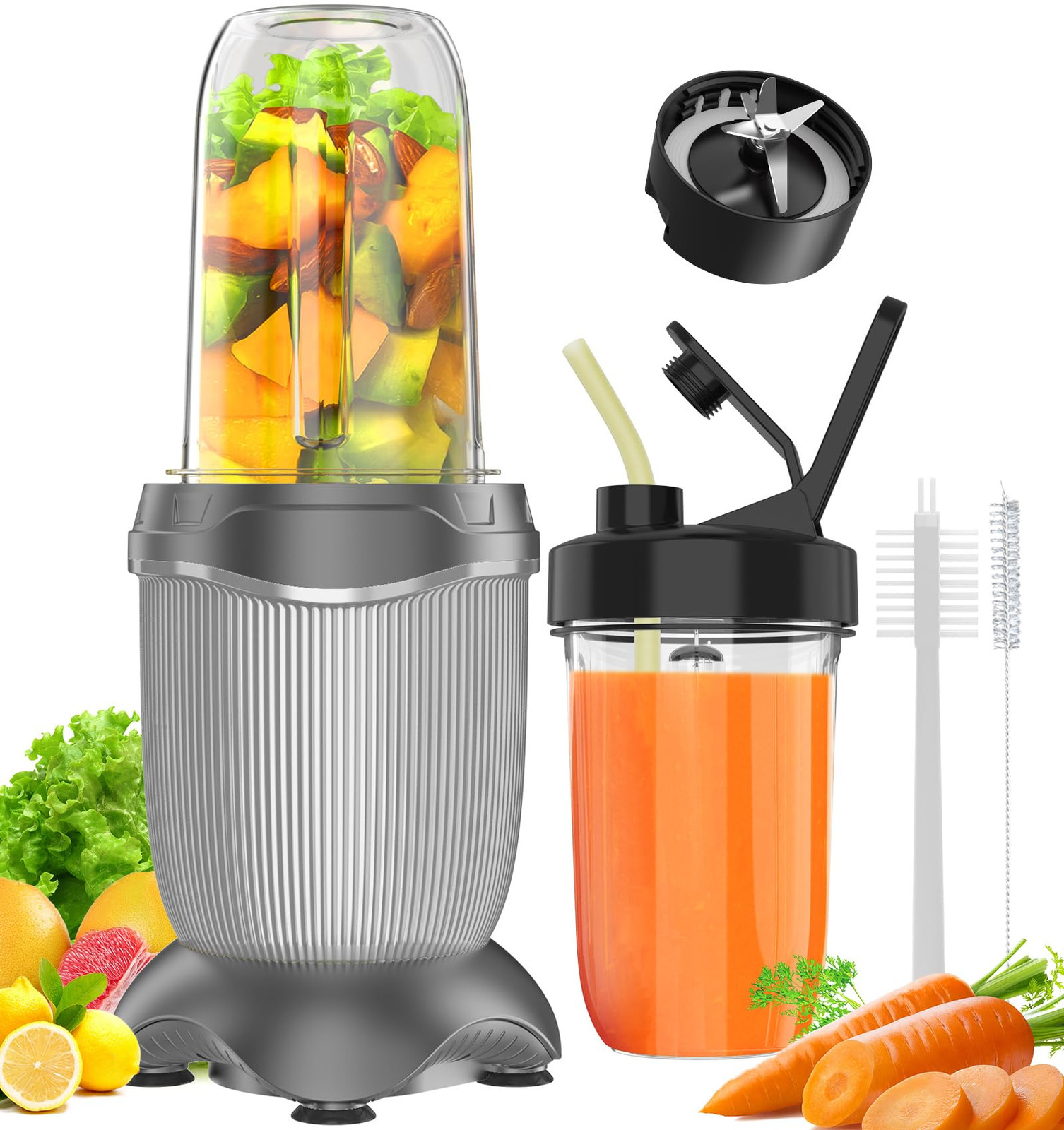 Smoothie Blender Smoothie Maker - 850W Upgraded Compact Personal Blender for ...